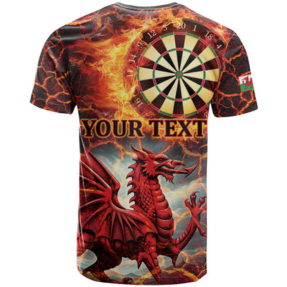 Wales Darts Wales Forever Personalized T-Shirt Cymru Am Byth Dragons Graphic Tee