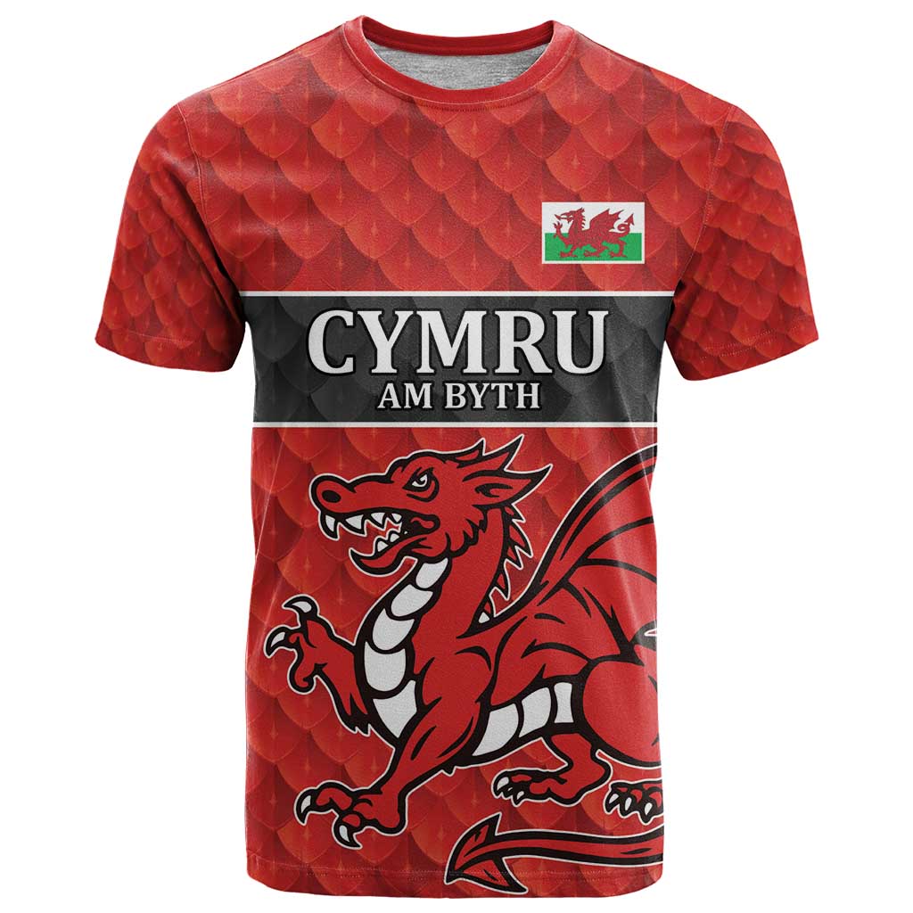 Wales Rugby Custom T-Shirt Y Ddraig Goch Ddyry Cychwyn Graphic Tee