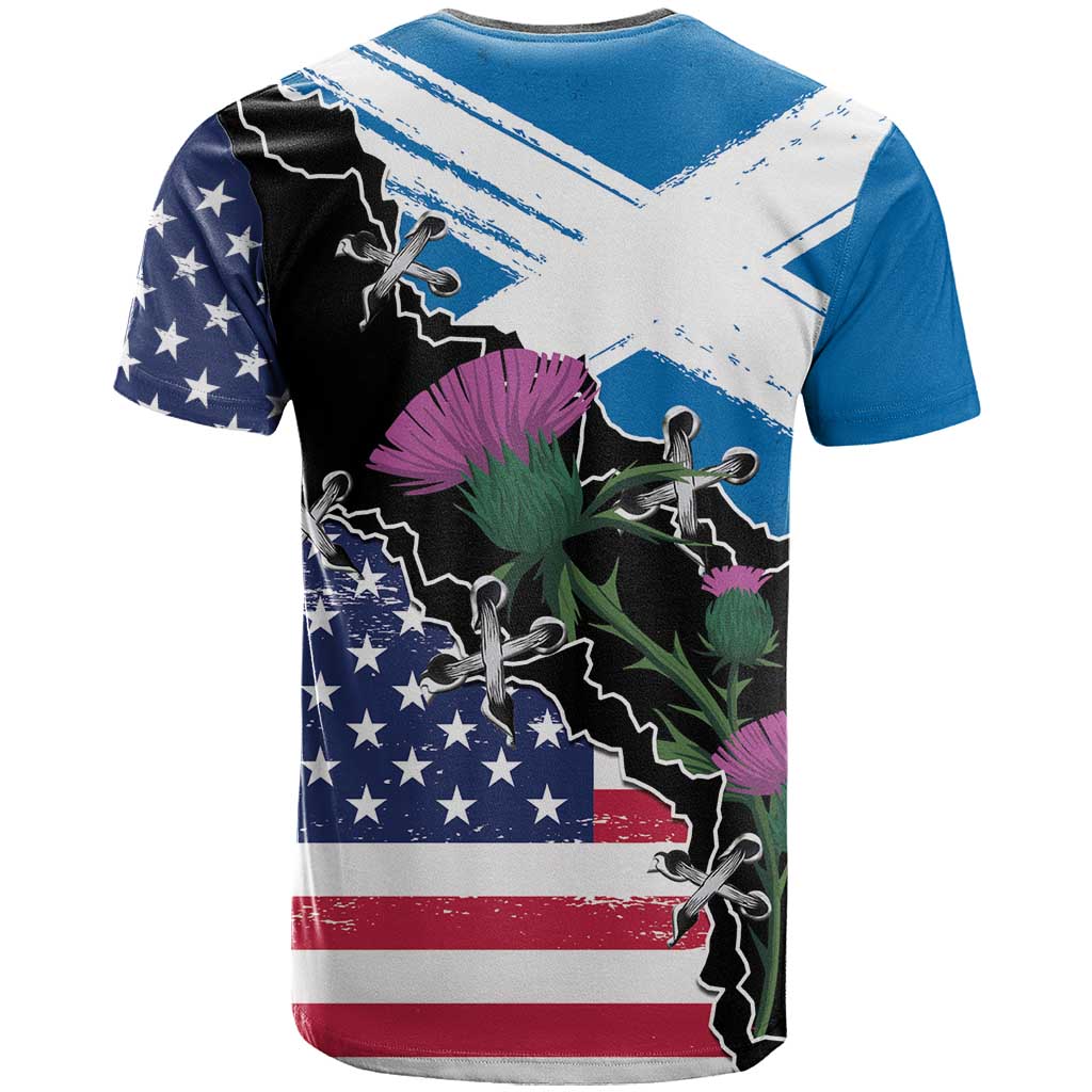 Scottish-American Heritage Month T-Shirt Proud Scottish American Heritage Graphic Tee