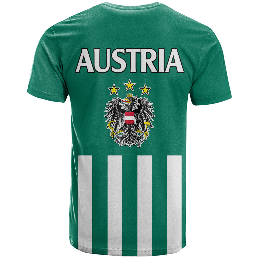 Austria T-Shirt Austrian Coat Of Arms Minimalist Green Style No1 Graphic Tee