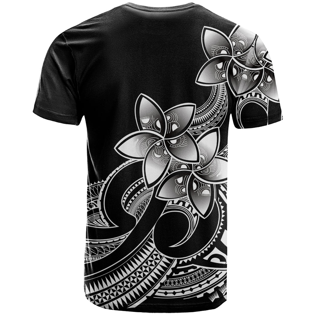 Polynesian Pride Plumeria Flowers T-Shirt Polynesian Tribal White Vibe Graphic Tee