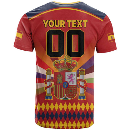 Custom Espana Campeon De Europa T-Shirt Spain History Champions Graphic Tee
