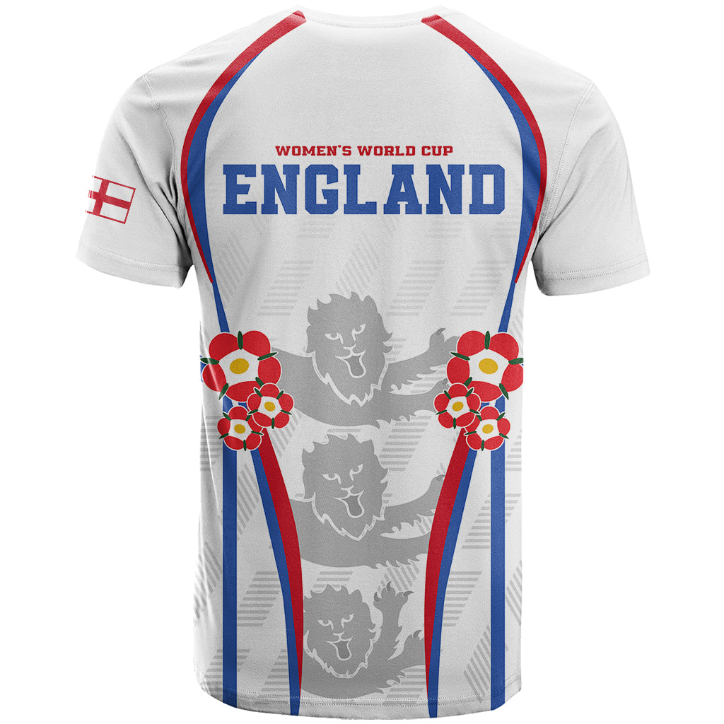 England Women Football T-Shirt Three Lions Go World Cup Graphic Tee