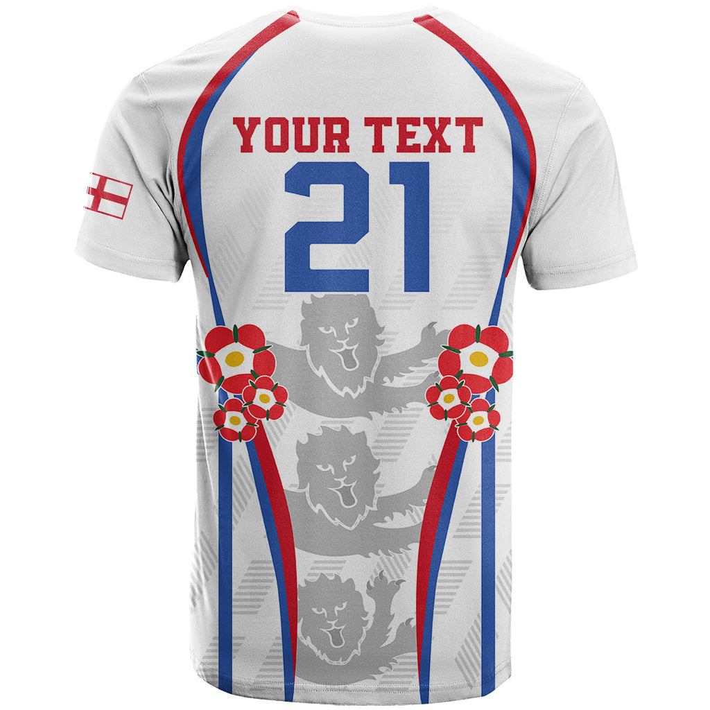 Custom England Women Football T-Shirt Three Lions Go World Cup Graphic Tee