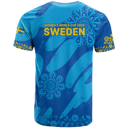 Sweden Women Football T-Shirt Blagult World Cup Graphic Tee