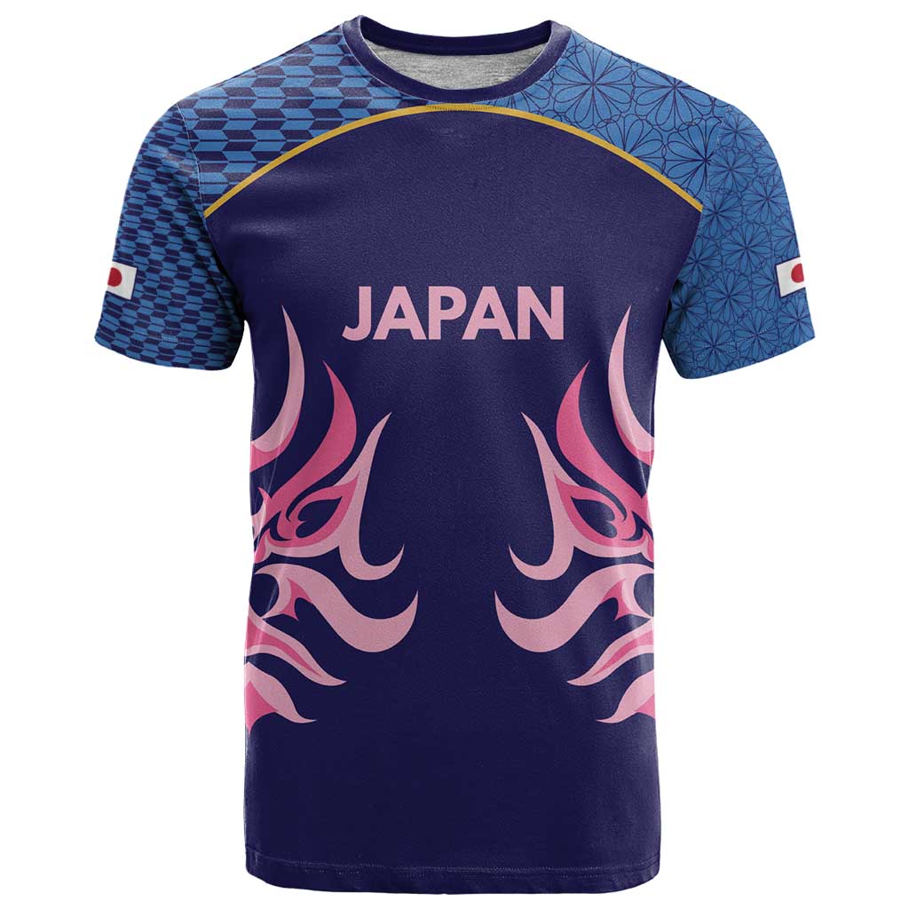 Twenty20 Japan Cricket Custom T-Shirt Retro Blue Version Graphic Tee