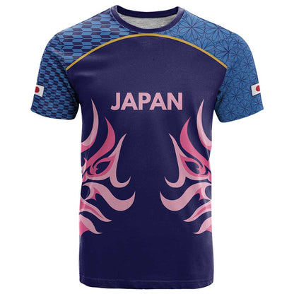 Twenty20 Japan Cricket Custom T-Shirt Retro Blue Version Graphic Tee