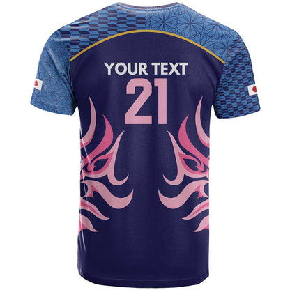 Twenty20 Japan Cricket Custom T-Shirt Retro Blue Version Graphic Tee