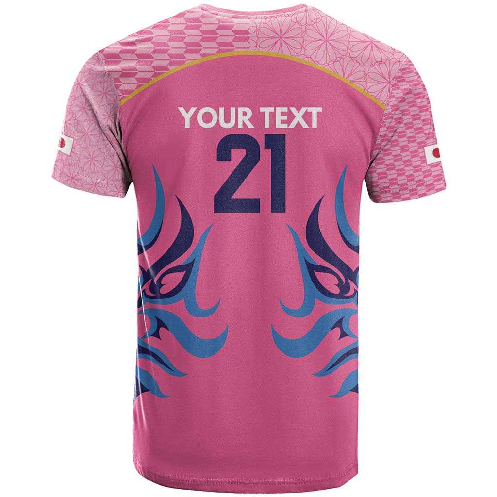 Twenty20 Japan Cricket Custom T-Shirt Retro Pink Version Graphic Tee