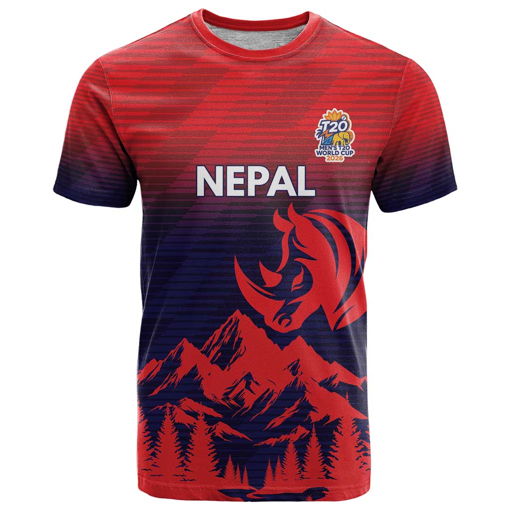 Custom Cricket Nepal East Asia-Pacific T-Shirt Nepal Rhinos Twenty20 Graphic Tee