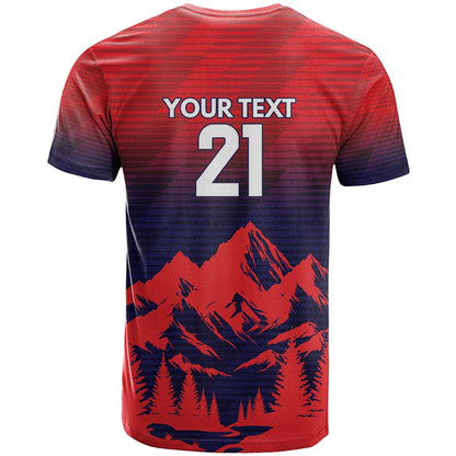Custom Cricket Nepal East Asia-Pacific T-Shirt Nepal Rhinos Twenty20 Graphic Tee