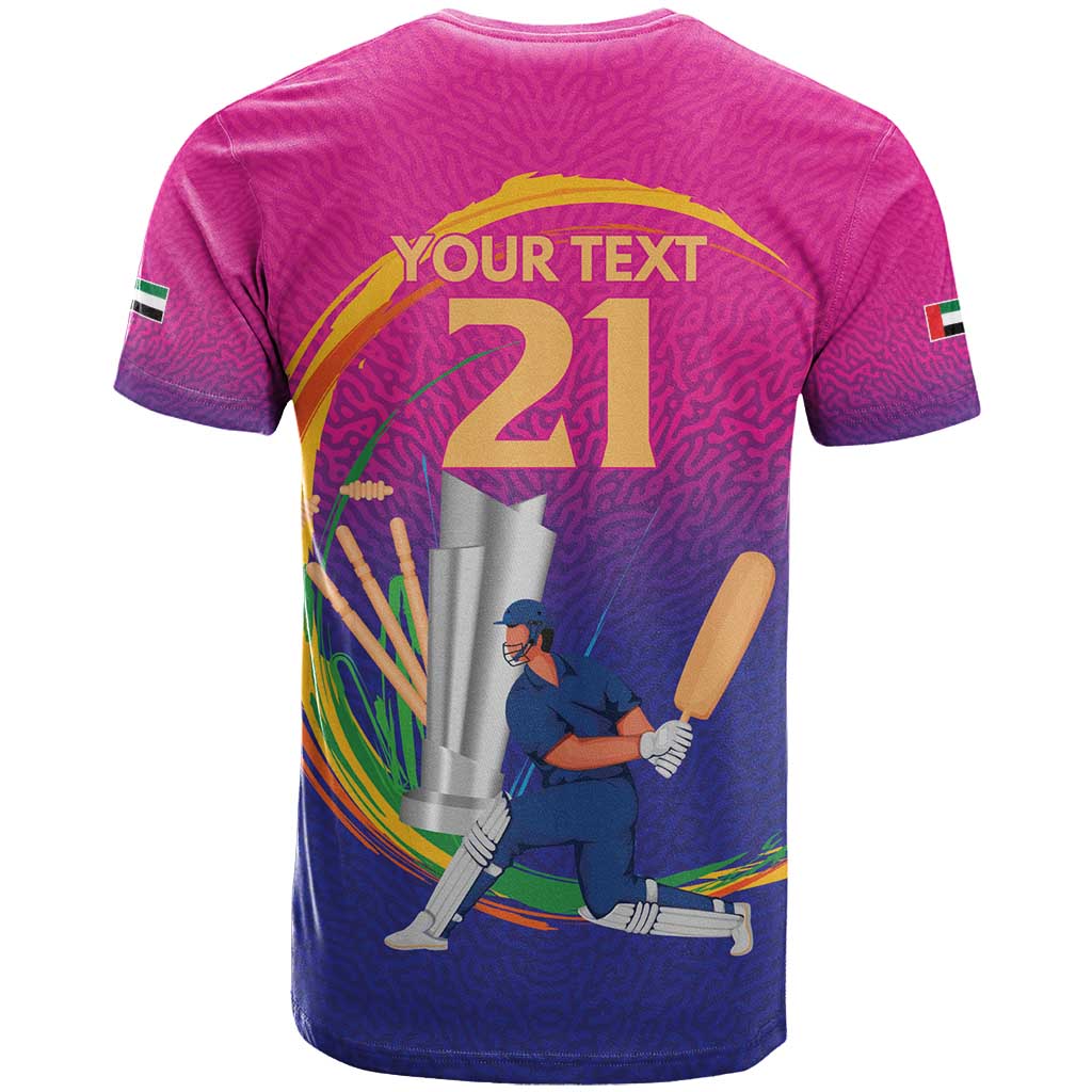 Custom Cricket UAE East Asia-Pacific T-Shirt United Arab Emirates Champions Pride Graphic Tee