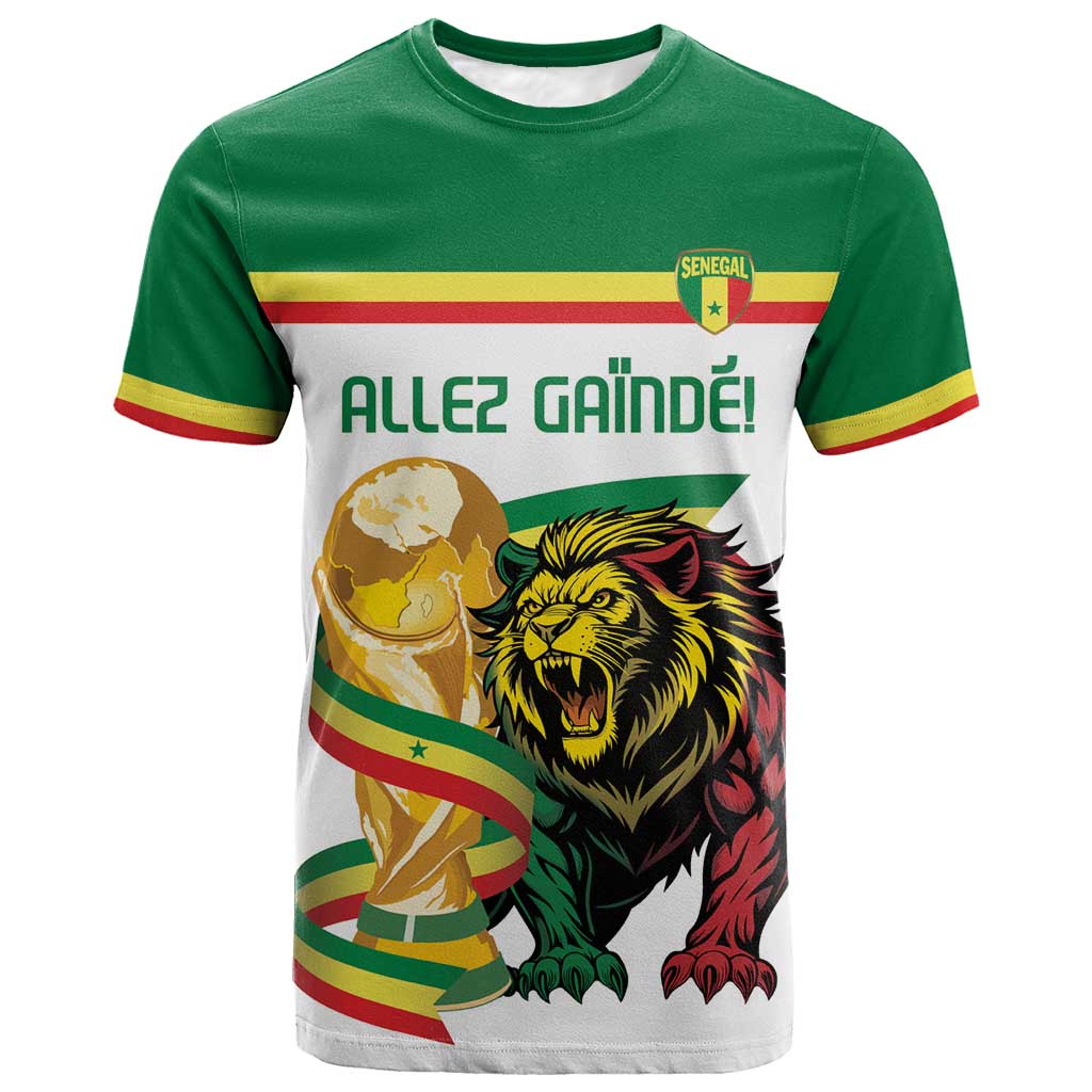 Personalized Senegal WC26 Future Champions T-Shirt Lions de la Teranga Allez Gainde Graphic Tee
