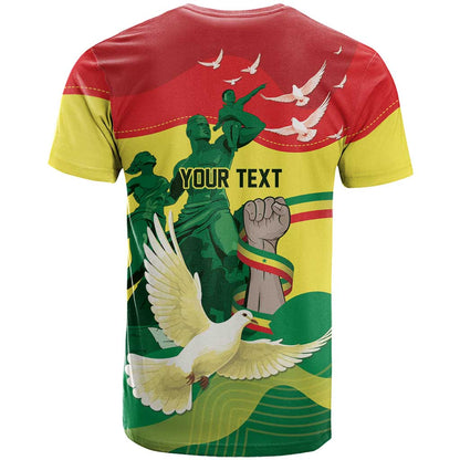 Personalized Senegal Independence Day T-Shirt African Renaissance Monument Graphic Tee
