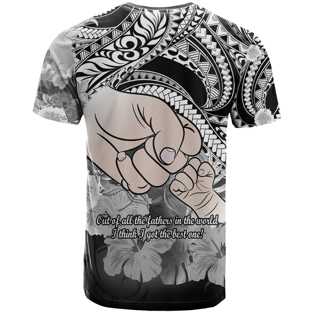 Polynesian Pride Happy Father Day T-Shirt I Love You Dad - Polynesian Tribal Black Graphic Tee