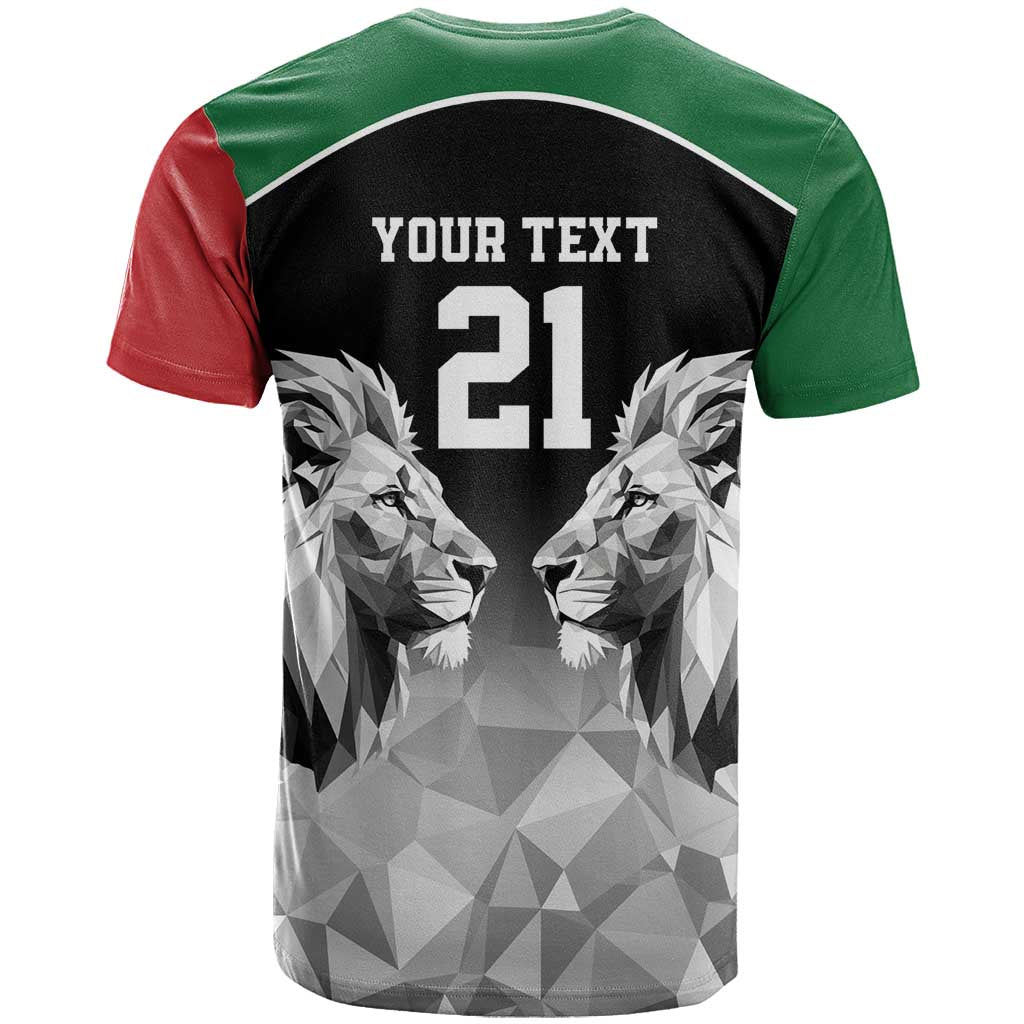 Kenya Rugby Custom T-Shirt Black Kenyan 22-23 Motif Graphic Tee