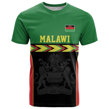 Malawi Cricket Custom T-Shirt Malawi Chevron Pattern Graphic Tee