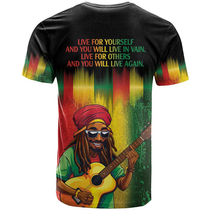 Honoring Reggae Legend Bob Birthday T-Shirt Graphic Tee