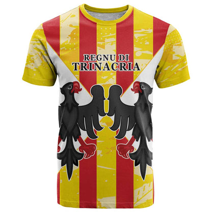Kingdom of Trinacria T-Shirt Est 1282 Animus Tuus Dominus Graphic Tee