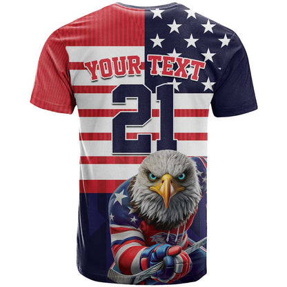 United States Ice Hockey Custom T-Shirt One For All Graphic Tee