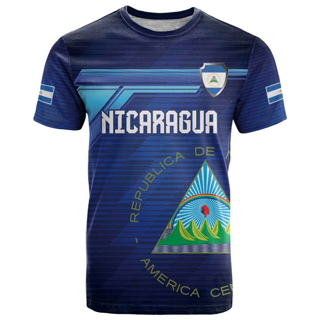 Nicaragua Football Custom T-Shirt Come On Los Pinoleros Graphic Tee