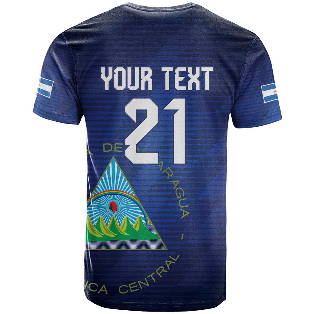 Nicaragua Football Custom T-Shirt Come On Los Pinoleros Graphic Tee