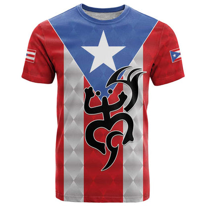 Puerto Rico Football Custom T-Shirt Come On El Huracan Azul Graphic Tee