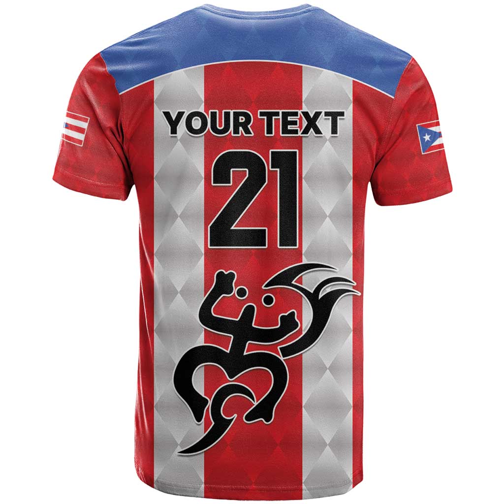 Puerto Rico Football Custom T-Shirt Come On El Huracan Azul Graphic Tee