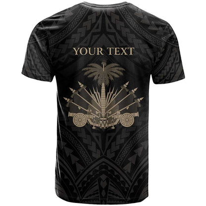 Personalized Haiti First Black Republic T-Shirt Negre Marron With Map And Flag Graphic Tee