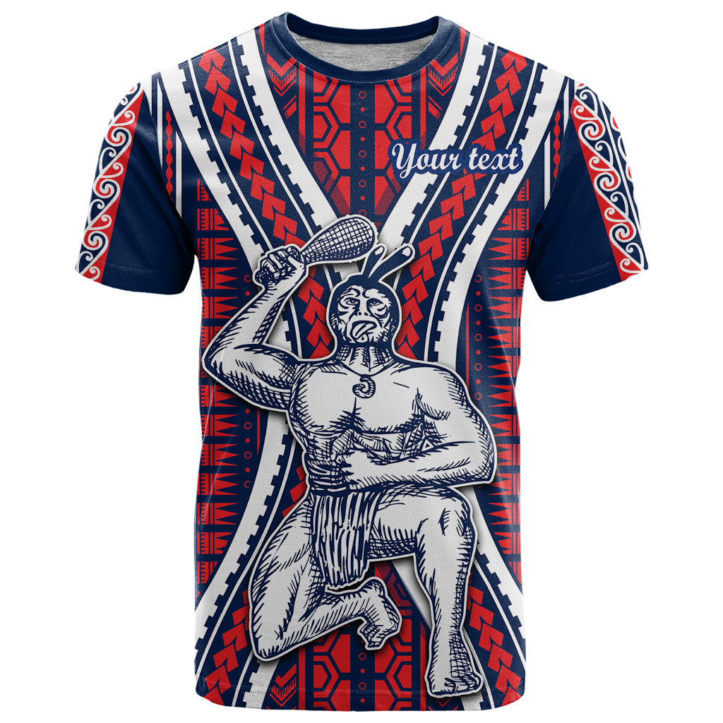 Personalised Aotearoa Father's Day Gift For Dad T-Shirt Aroha Ahau Ki A Koe Papa - Maori Style Pattern Graphic Tee