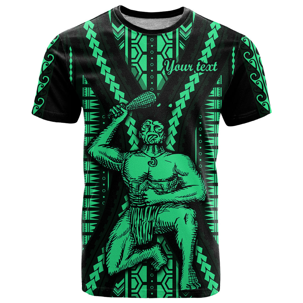 Custom Maori Fathers Day New Zealand T-Shirt Aroha Ahau Ki A Koe Papa - Green Graphic Tee