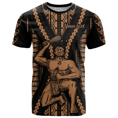 Custom Maori Fathers Day New Zealand T-Shirt Aroha Ahau Ki A Koe Papa - Nude Graphic Tee