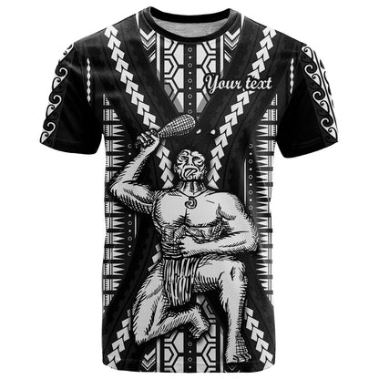 Custom Maori Fathers Day New Zealand T-Shirt Aroha Ahau Ki A Koe Papa - Black Graphic Tee