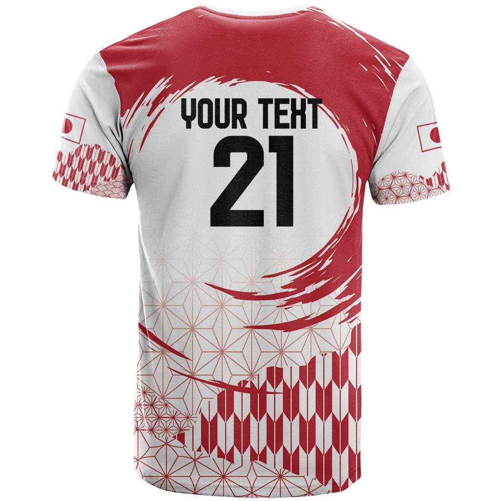 Custom Japan Sevens T-Shirt Japanese Rising Sun with Hemp Leaf Pattern Graphic Tee