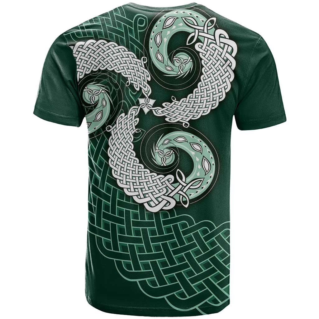 Six Celtic Countries Heritage T-Shirt Green Celtic Knot Triskelion Graphic Tee