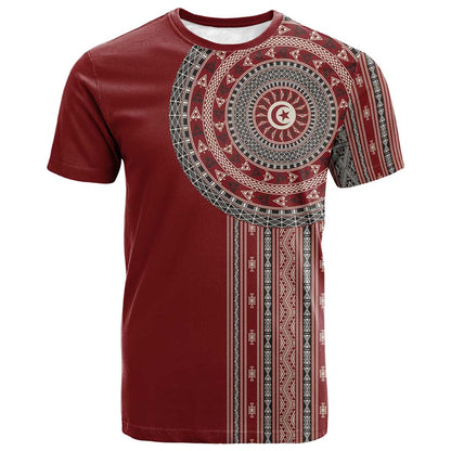 Tunisia Bakhnug Motif T-Shirt Traditional Tunisian Embroidery Inspired Graphic Tee