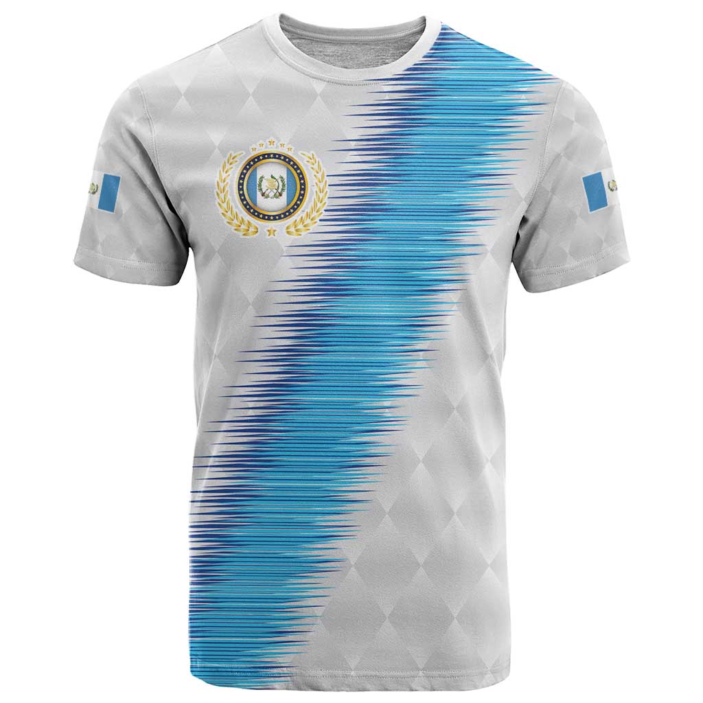 Guatemala Football Custom T-Shirt Go Los Chapines White Pattern Graphic Tee