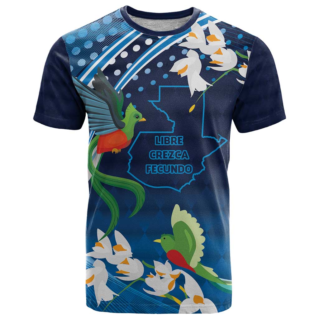 Guatemala Quetzal Bird T-Shirt Libre Crezca Fecundo Graphic Tee