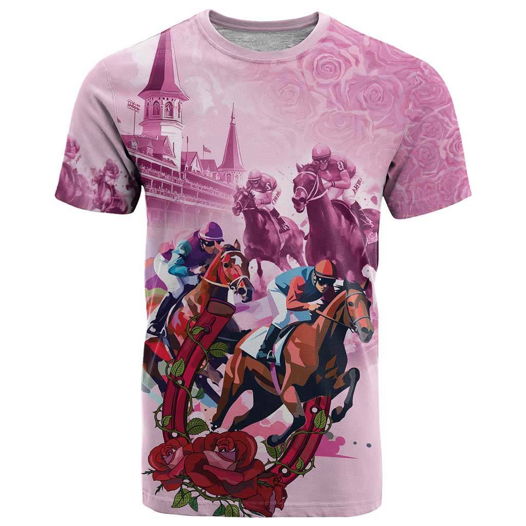Personalized Kentucky Horse Race T-Shirt Pink Out Party Graphic Tee