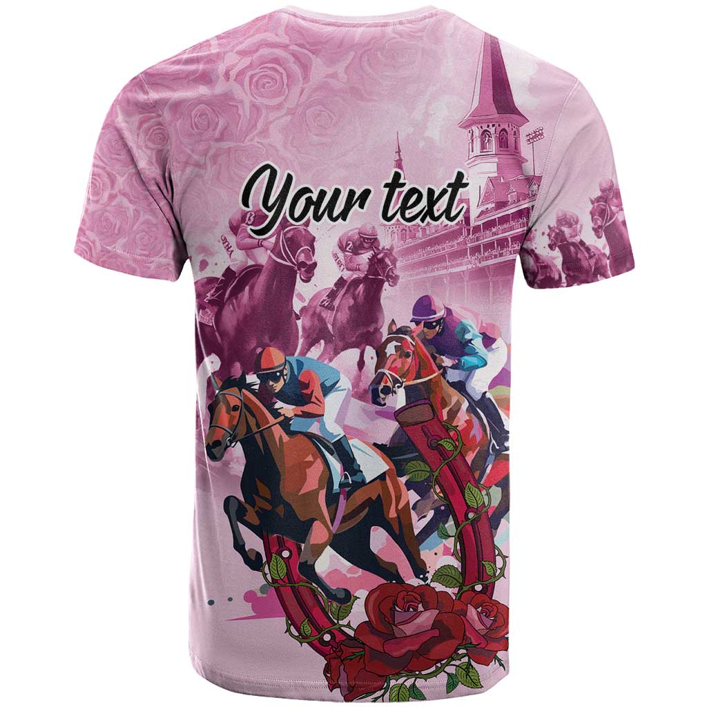 Personalized Kentucky Horse Race T-Shirt Pink Out Party Graphic Tee
