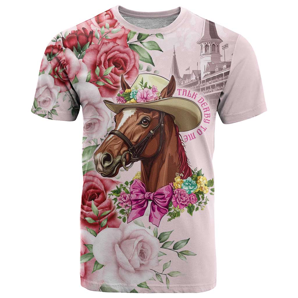 Personalized Kentucky Horse Race T-Shirt Talk Derby To Me Derby Horse Graphic Tee