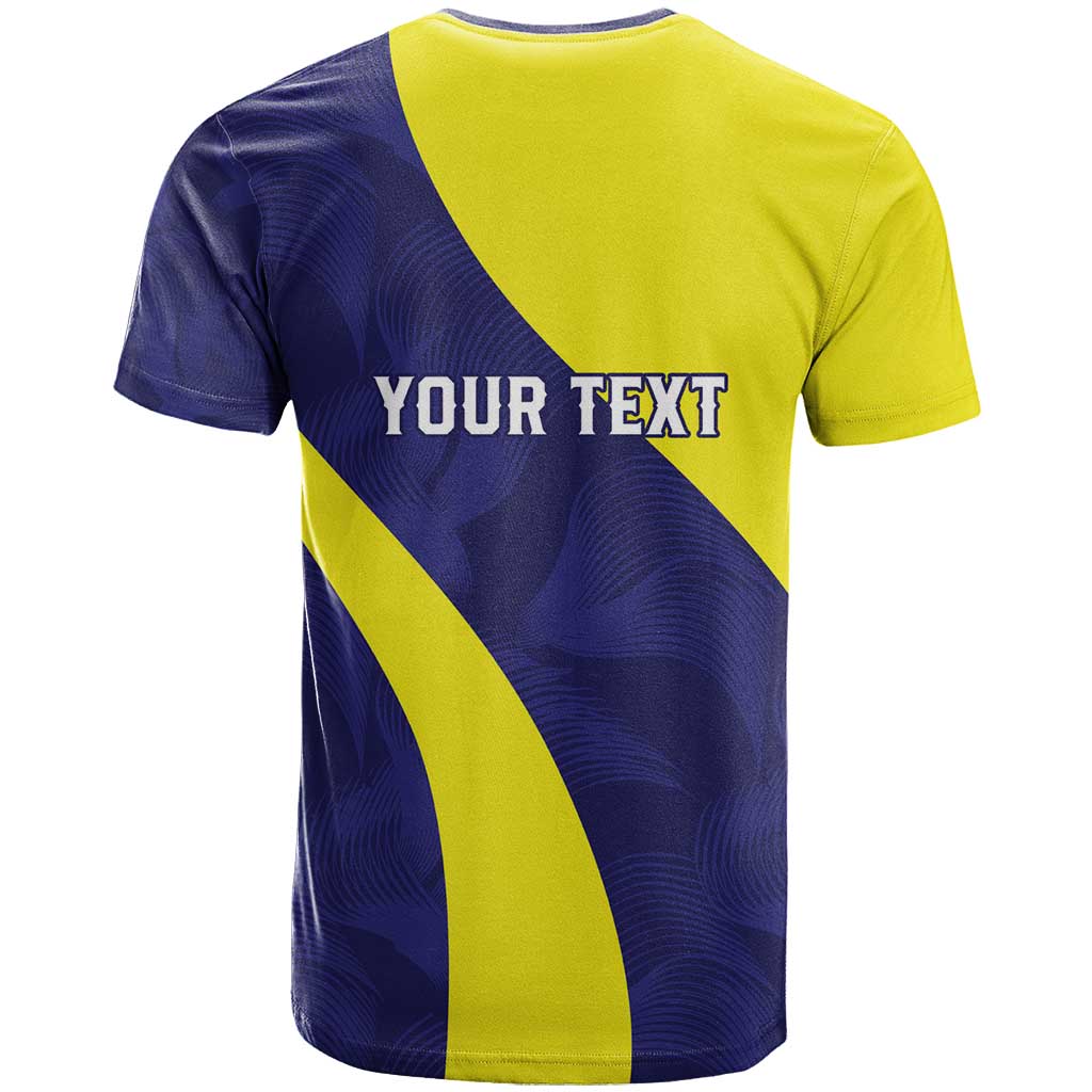 Felis dia di Bandera Curacao Personalized T-Shirt Curacao Flag Style Graphic Tee