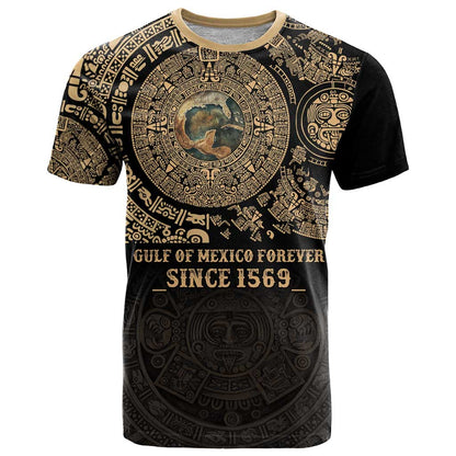 Gulf of Mexico Personalized T-Shirt Since 1569 Aztec Vingtage Graphic Tee