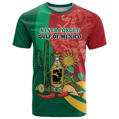 Gulf of Mexico Since 1672 Personalized T-Shirt Mexican Tequila and Tacos Graphic Tee