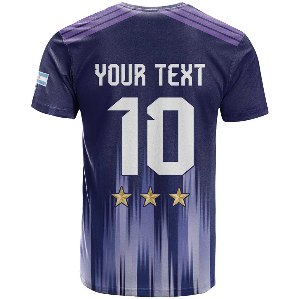 Argentina Football Custom T-Shirt Vamos La Albiceleste Vintage Graphic Tee