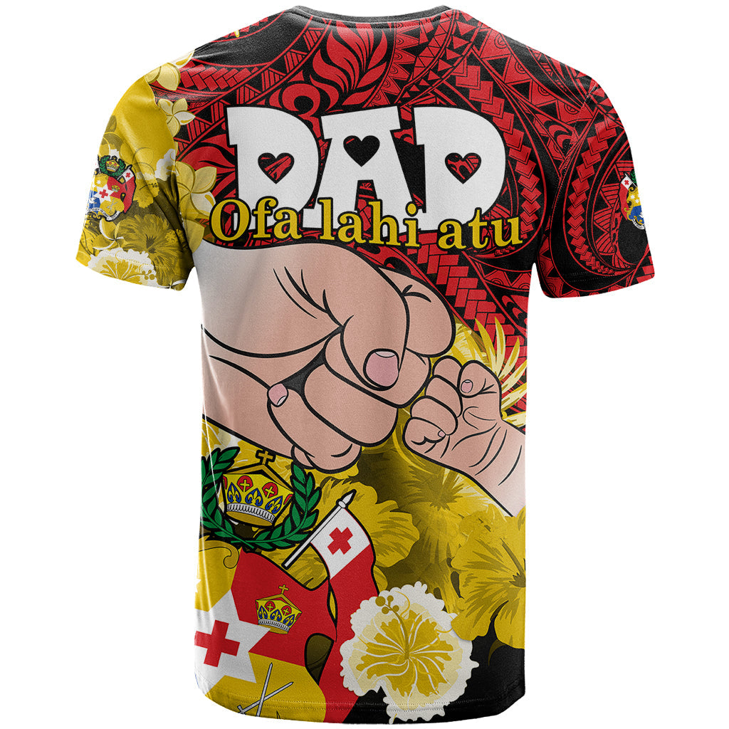 Fathers Day Polynesian Islands Tonga T-Shirt Dad Ofa lahi atu - Polynesian Flowers Tribal Graphic Tee