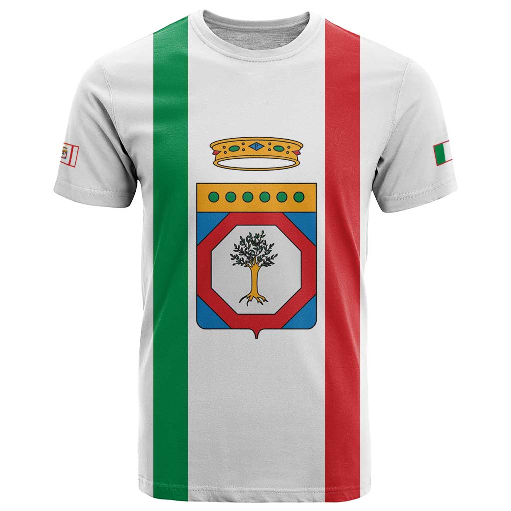 Personalized Italy Apulia T-Shirt Inspiration Flags Style Graphic Tee