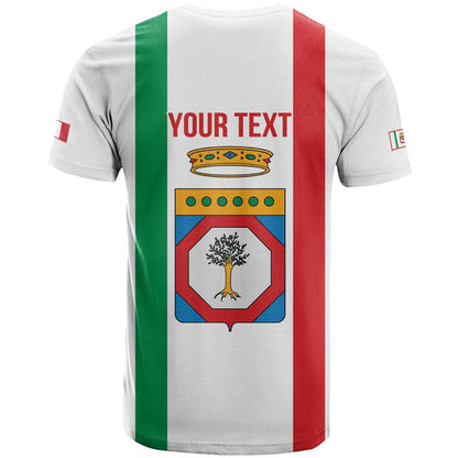 Personalized Italy Apulia T-Shirt Inspiration Flags Style Graphic Tee