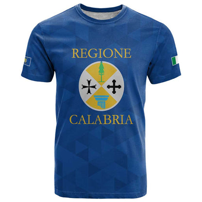 Personalized Italy Calabria T-Shirt Inspiration Flags Style Graphic Tee