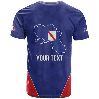 Personalized Italy Campania T-Shirt Inspiration Flags Style Graphic Tee